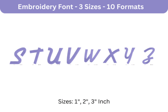 Airstream Font Upper Case S to Z