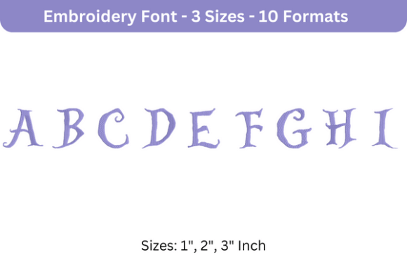 Alice Font Uppercase A to I Review