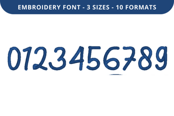 Atilla the Hug Font 0 to 9
