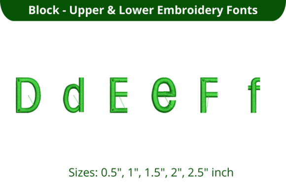 Block Font DEF: Clean, Bold, Craft-Fair-Ready