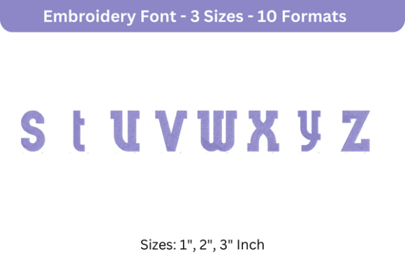 Blue Plate Font Lowercase S to Z