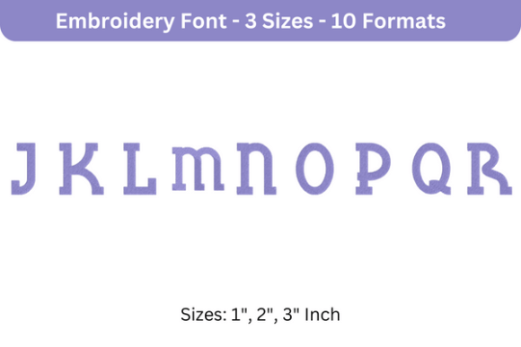 Blue Plate Font Uppercase J to R Review
