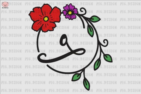 Flower Font O: A Thoughtful Embroidery Choice for Personalized Gifts