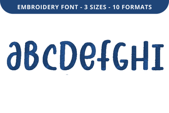 Lightness Font a to I: A Delicate, Heartfelt Embroidery Font