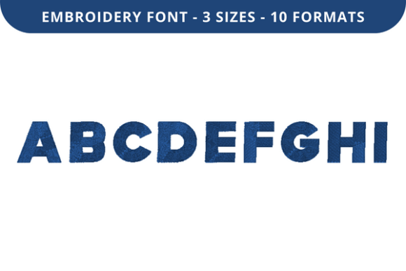 Pure Block Font a to I