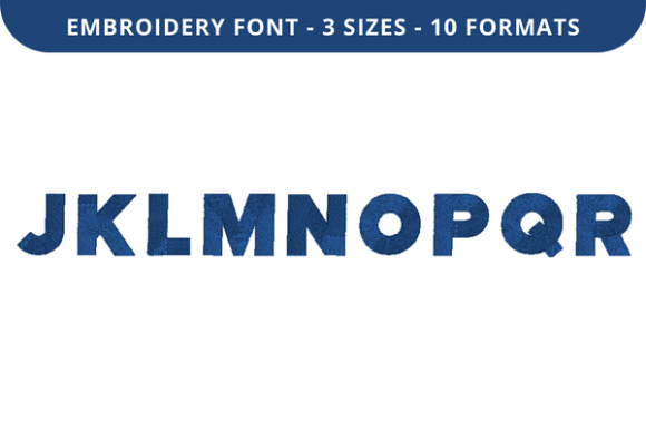 Pure Block Font J to R: A Seasonal Embroidery Workhorse