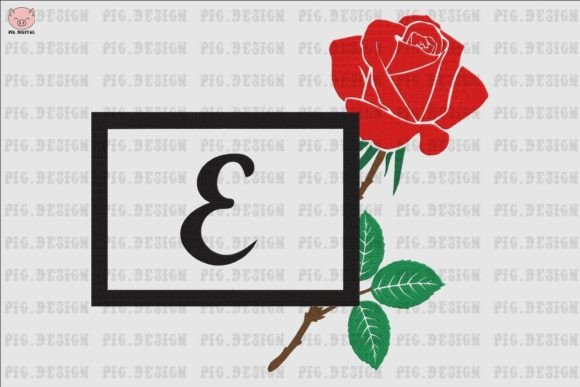 Rose Font E: A Feminine, Versatile Embroidery Font for Small Shops
